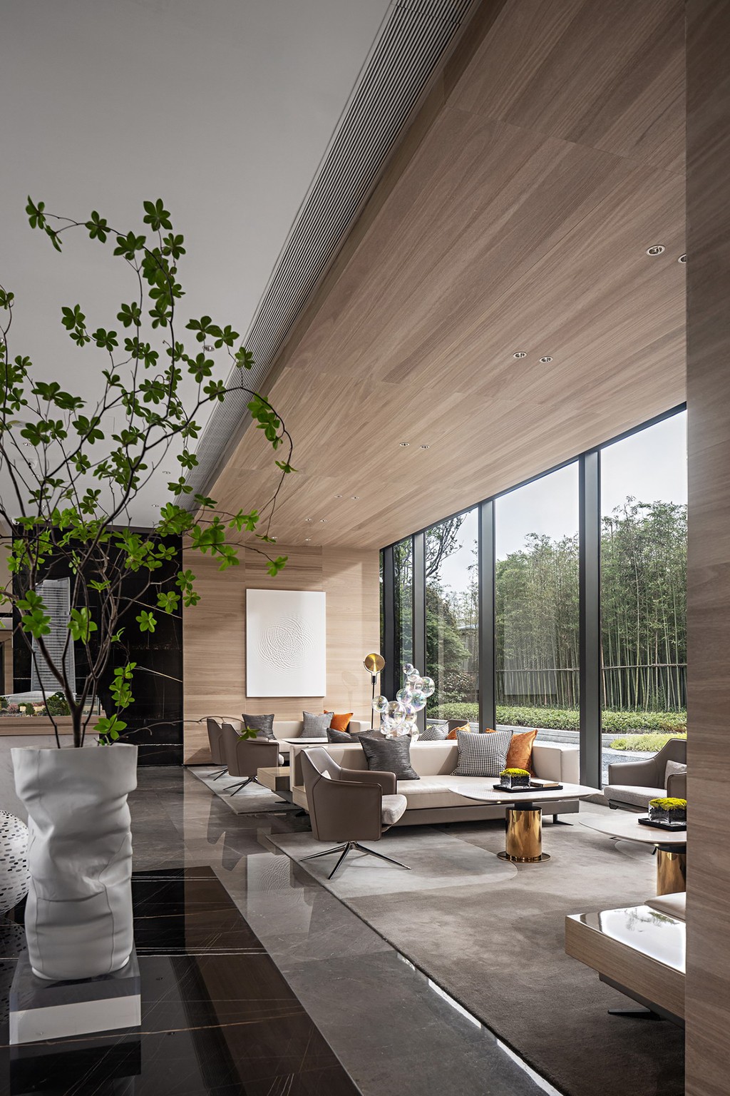 众睦设计丨温州首开中庚·香開萬里售楼处：当代语境，抒叙自然-36