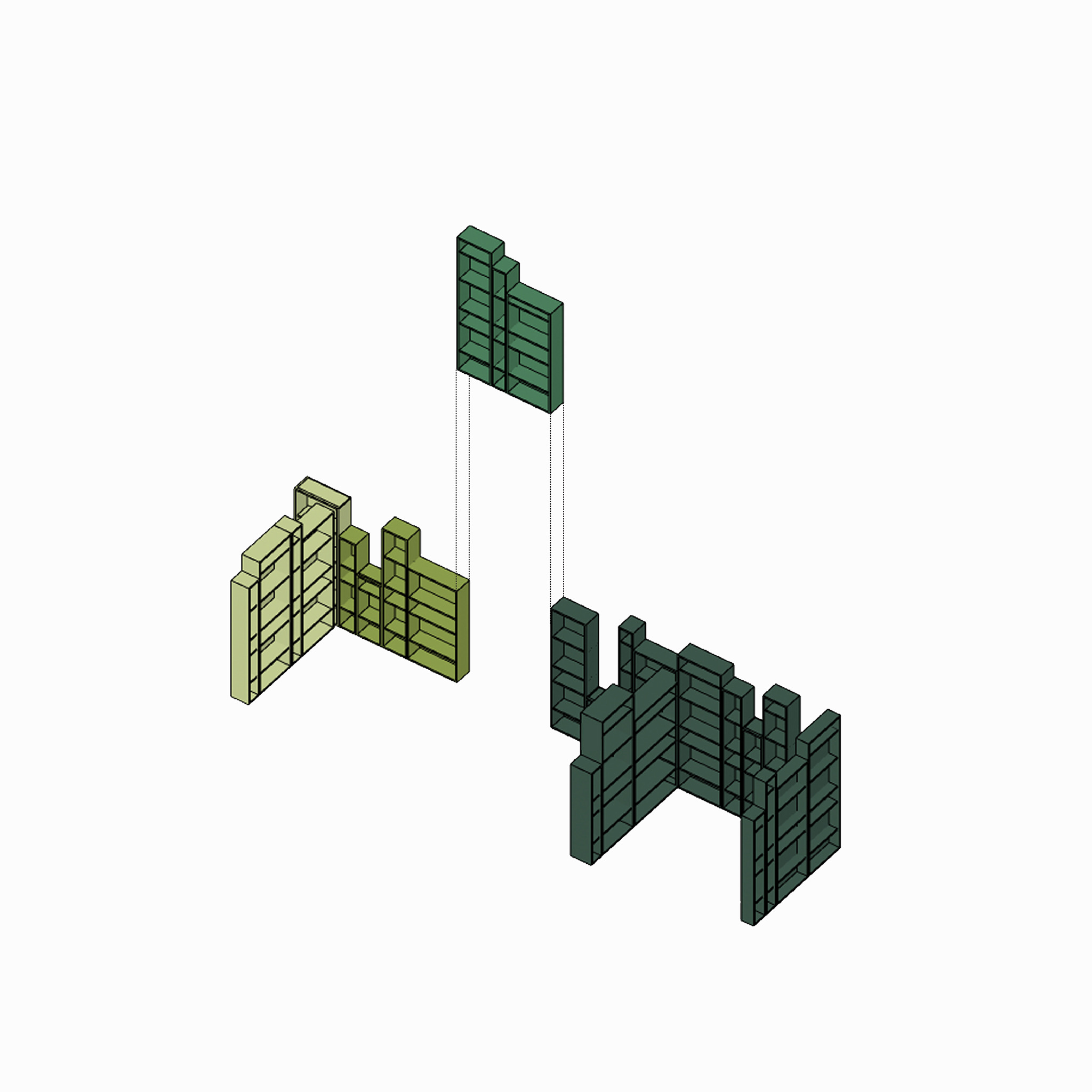 曼谷小型审计办公室的绿色木柜创意设计丨泰国曼谷-49