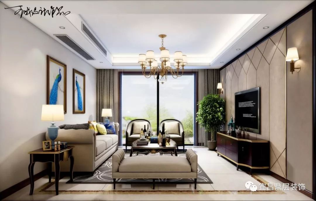 美式轻奢,筑就幸福生活——鼎层设计王威新作赏析-34