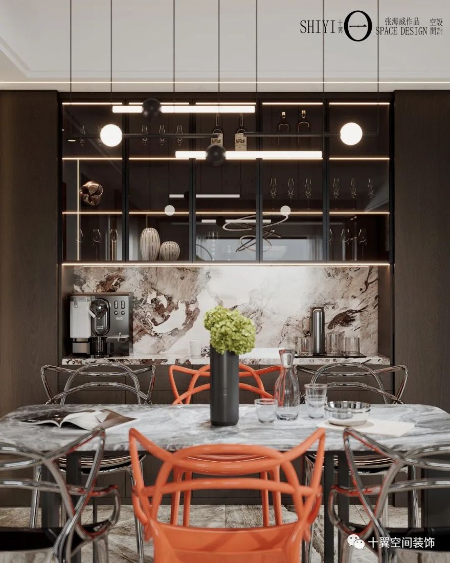 淳厚咖啡香 · 张海威的新中式设计魅力丨十翼空间装饰-2