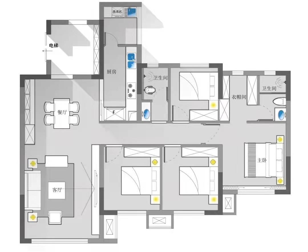 自贡邦泰天著 121m2 低奢家居设计丨中国自贡丨名筑设计-10