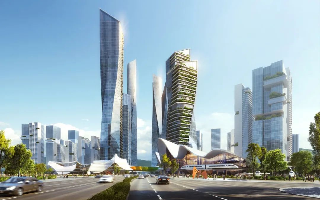 AUBE欧博设计中标深圳罗湖新秀片区城市设计-24