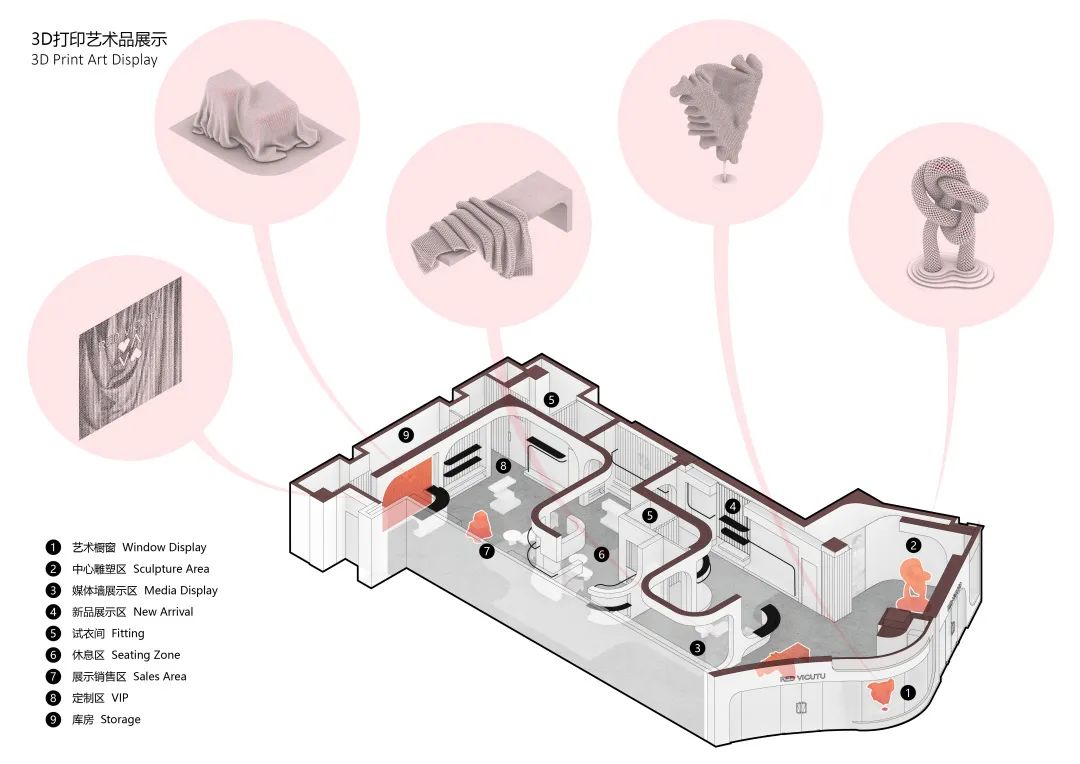 新作丨非静止建筑设计：VICUTU红标概念店-2