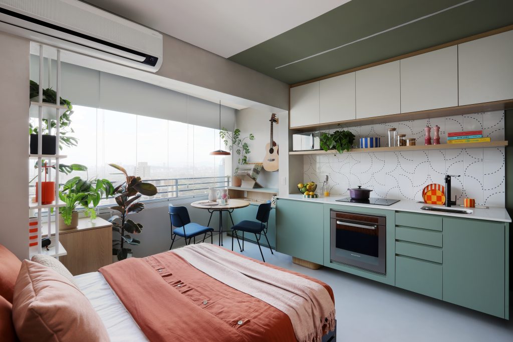 Butantã 26m² 工作室空间与情感装饰设计-6