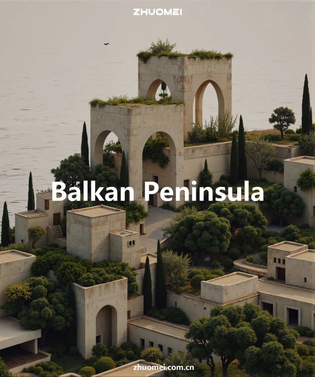 山海回响——巴尔干半岛滨海人文地标设计/卓美设计ZHUOMEI-0