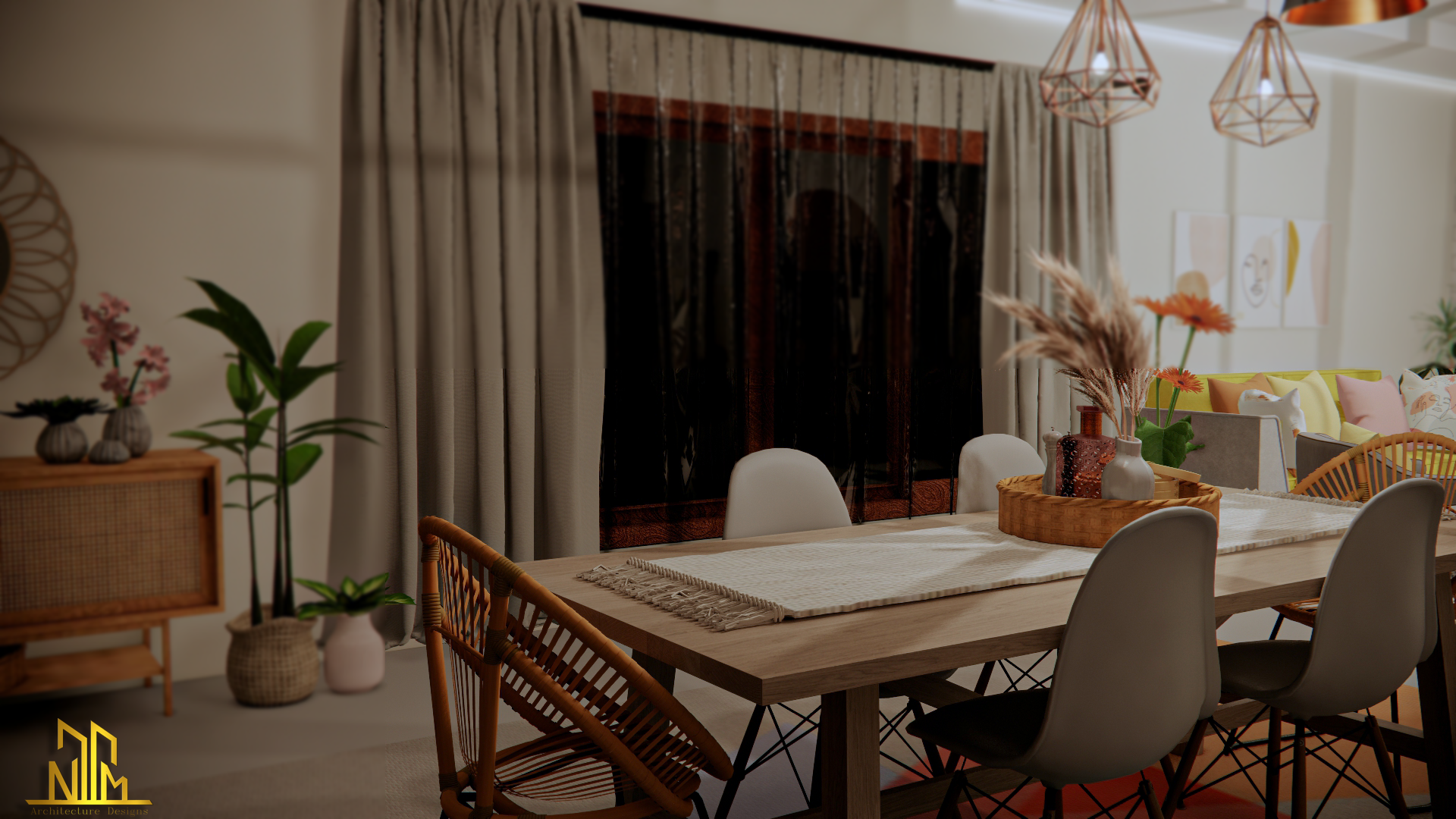 波西米亚风格的房子-13