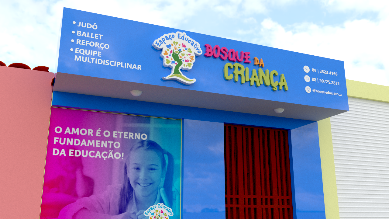 Projeto Fachada Comercial | Escola Bosque das Crianças-2