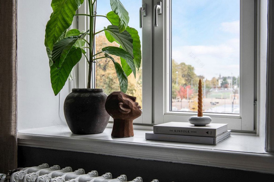 瑞典现代公寓 | 优雅室内与阳台烧烤的完美平衡-6