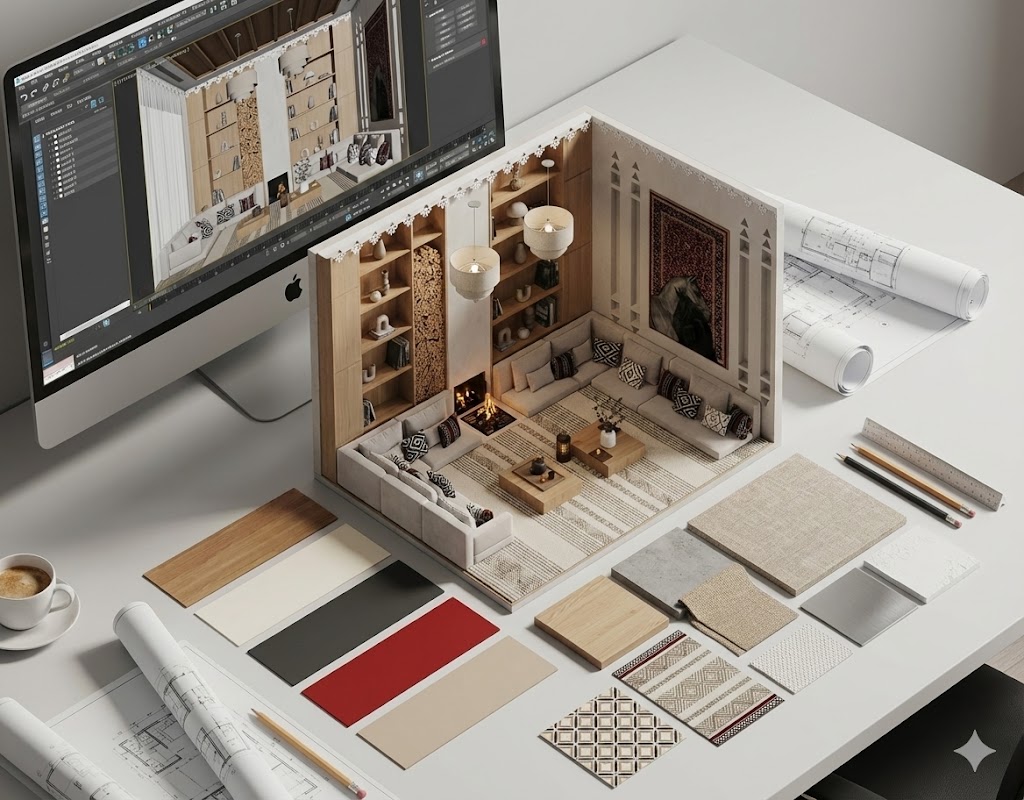 纳吉迪议会(注:Najdi一般音译为纳吉迪 ,Majlis常见意思为议会、理事会 ,具体需结合实际语境判断) 丨沙特阿拉伯丨Samah Hassan Designs-16