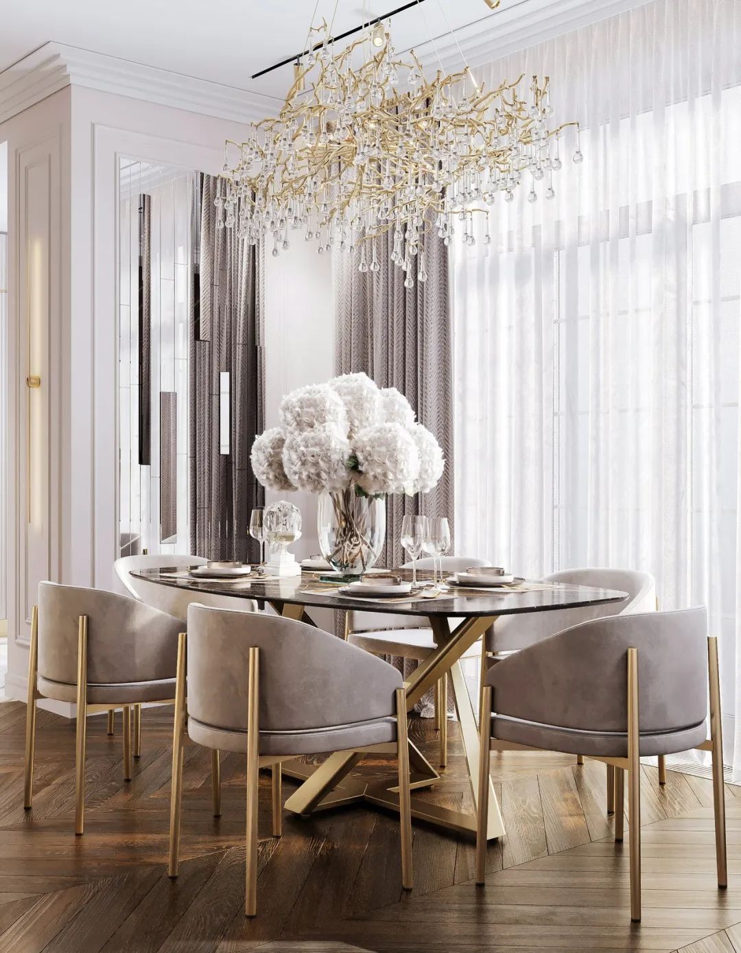 现代轻奢风的居住空间-36