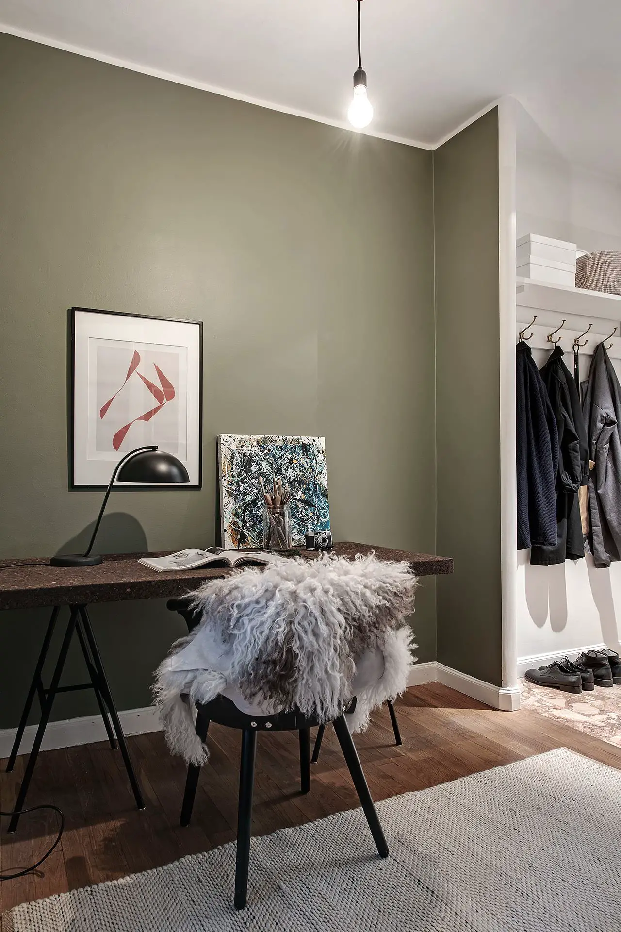 36 平米旧屋翻新，入口变办公室-11