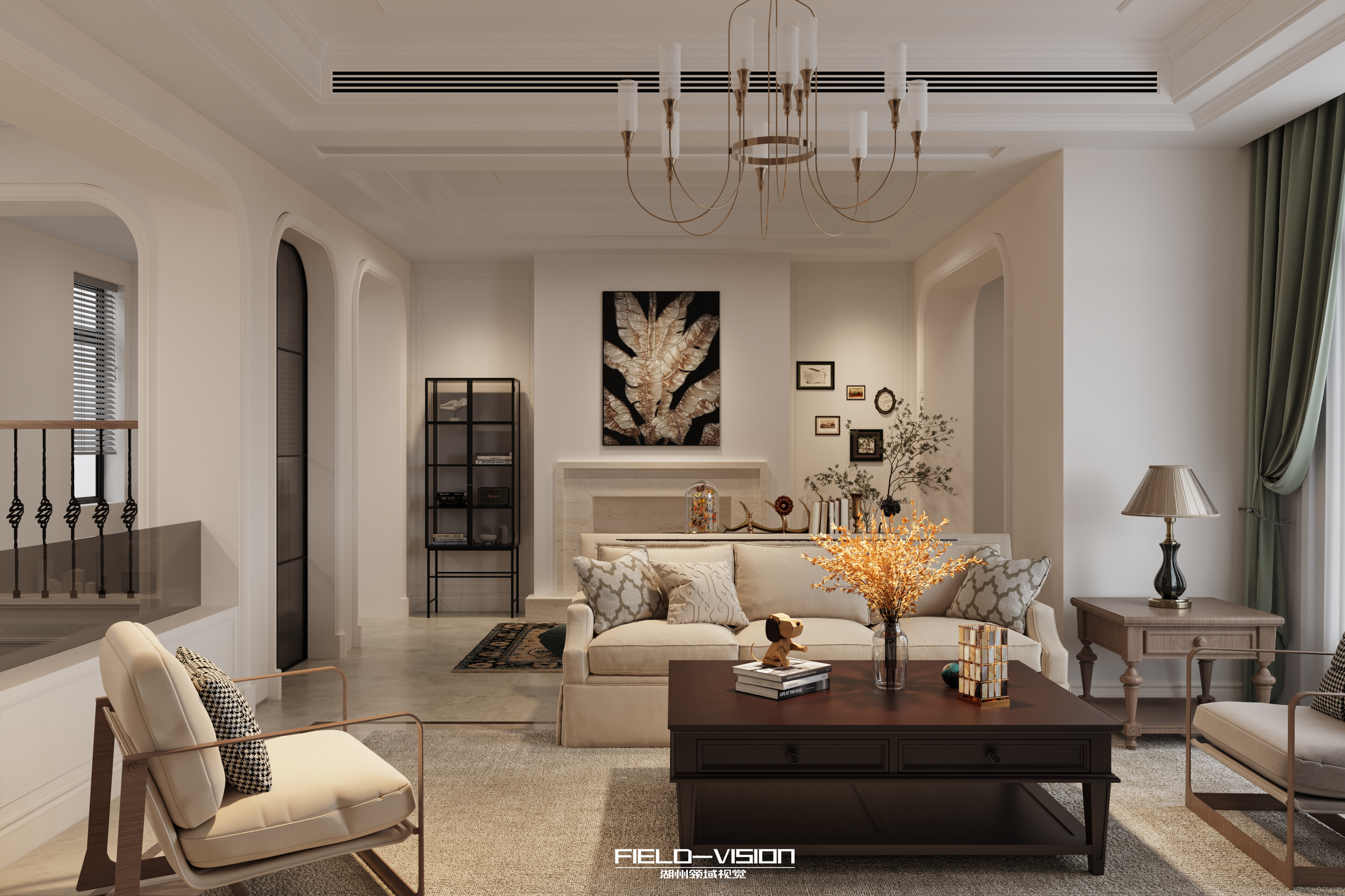 美式乡村风别墅-32