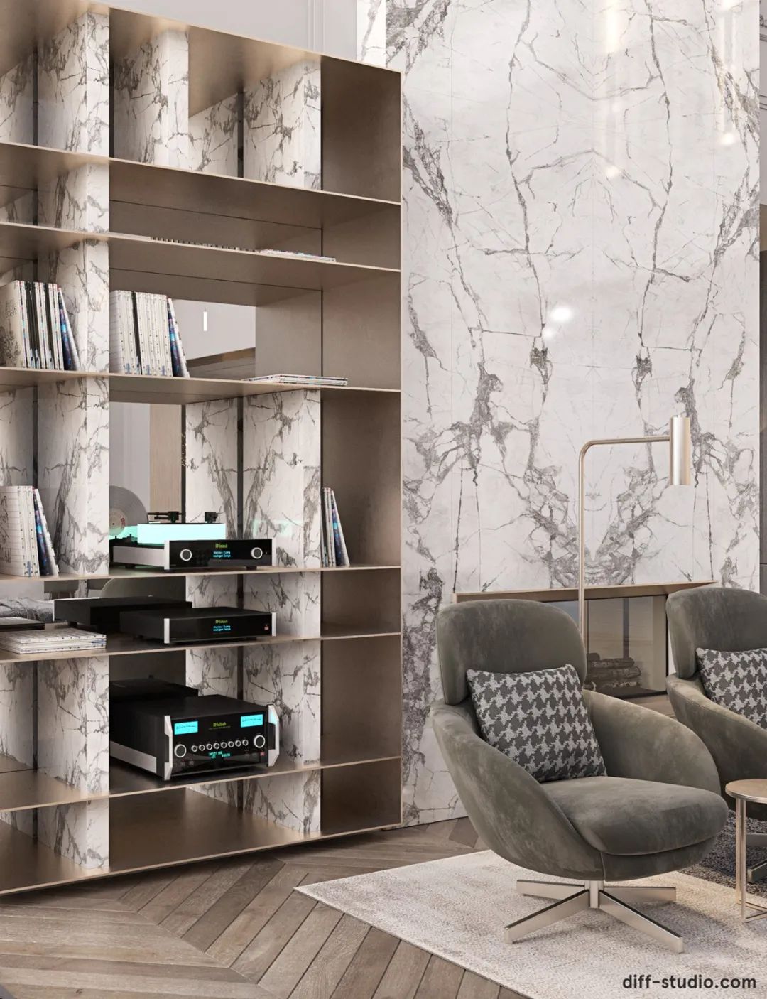 乌克兰基辅 1600㎡新古典奢华大宅丨Diff.Studio-5