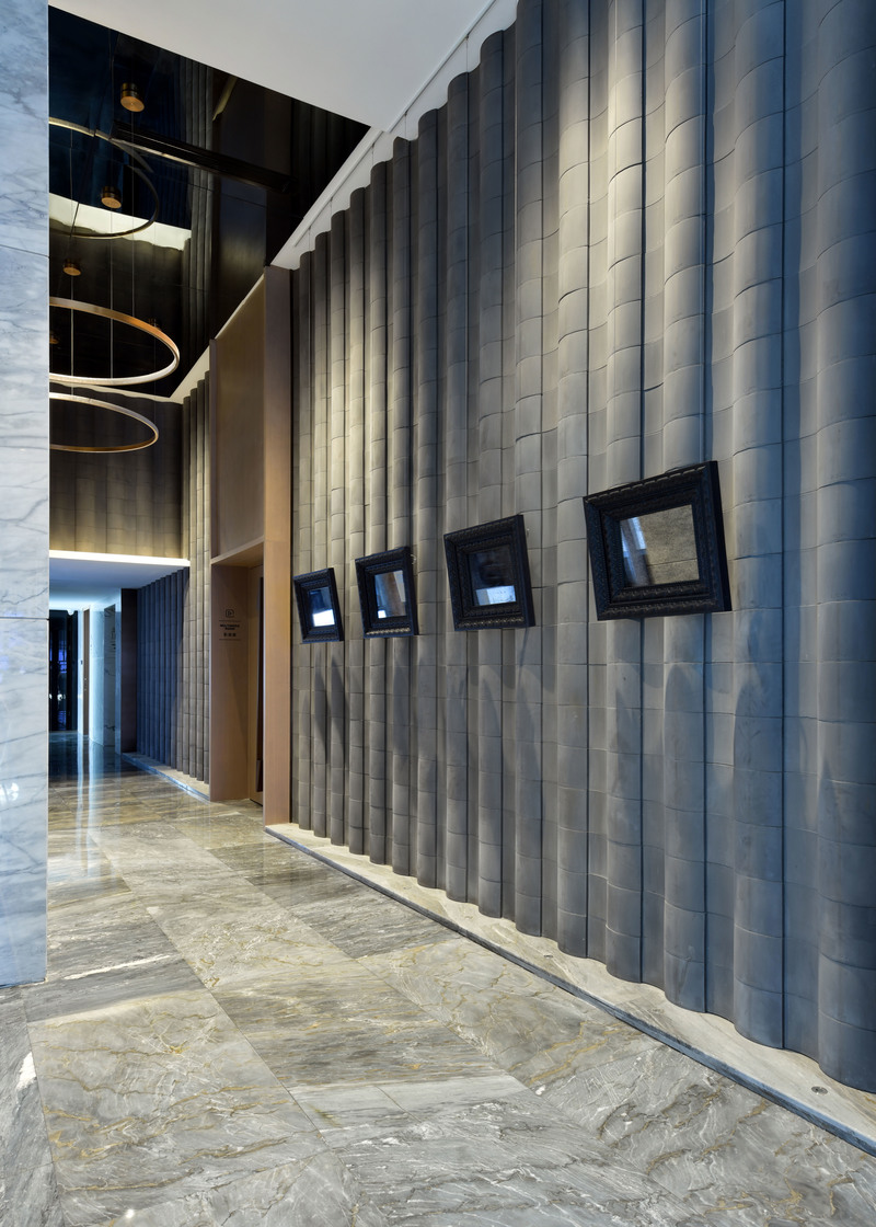 壹方城销售中心 | 青瓦线条融入现代设计，展现新旧交融之美-4