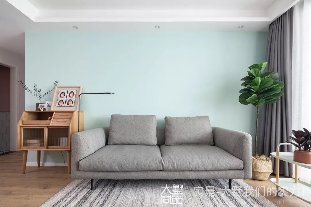 140㎡北欧风家居，薄荷绿打造清新空间-16