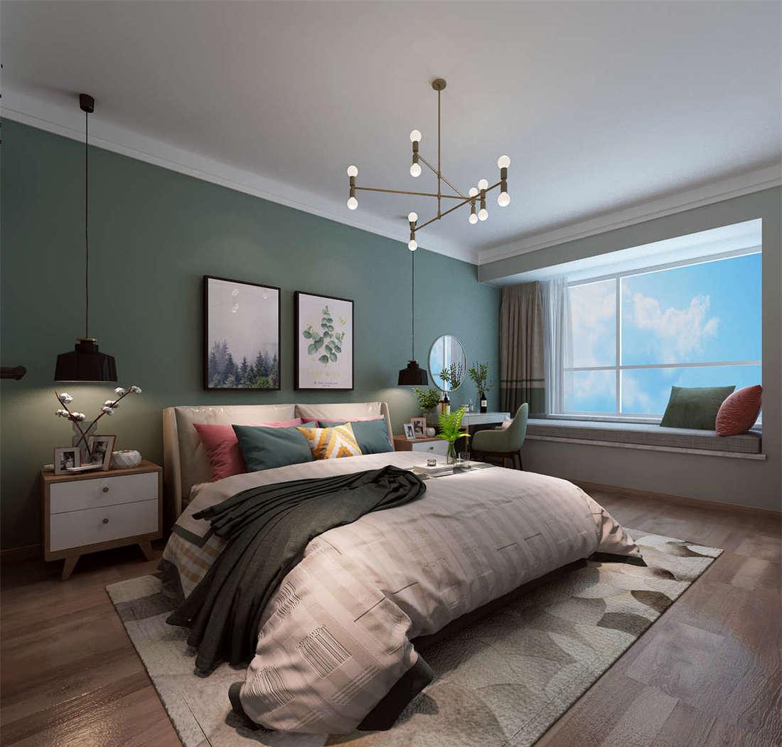 济南龙湖春江郦城北欧风格家居设计-14