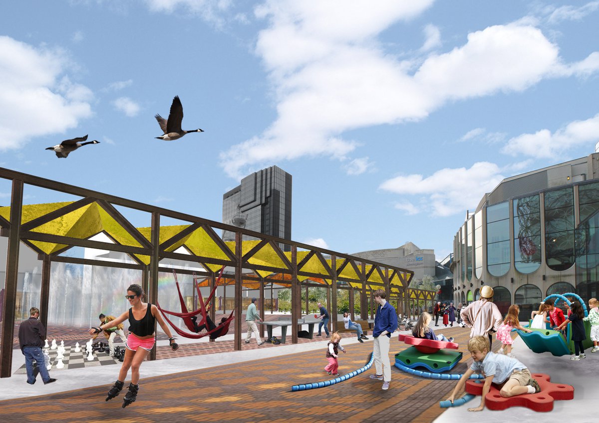 Centenary Square公共空间竞赛项目丨英国伯明翰-6