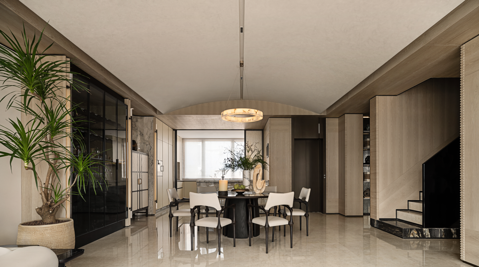 【IF DESIGN】新松弛主义丨杭州咏湖云庐中叠丨中国杭州丨软装IF DESIGN羽果设计-10