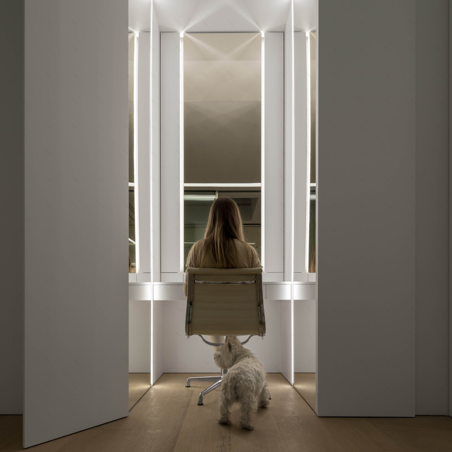 城市中心的蓝色花园别墅设计-12