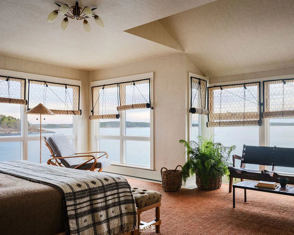 湖边度假屋丨美国缅因丨Nina Farmer-14