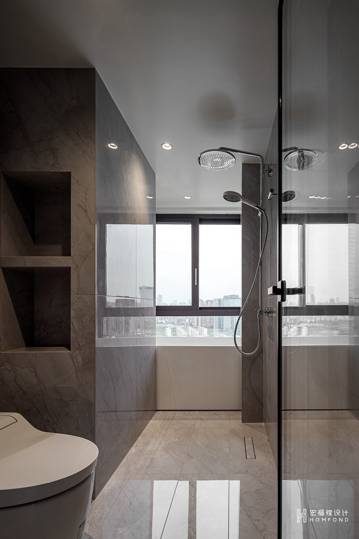 现代都会风格跃层住宅设计丨中国成都丨成都宏福樘设计-51