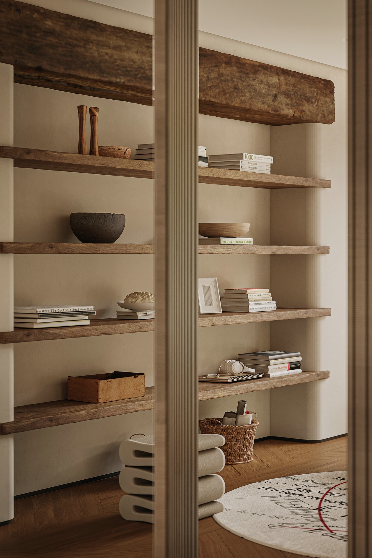 原木+白色 塑造简约空间立体感-10