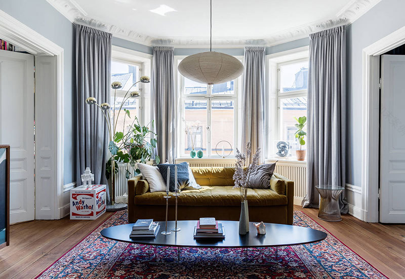 色彩对比的斯德哥尔摩公寓-7