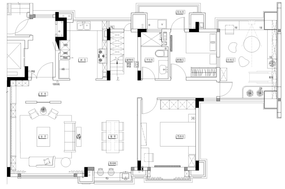 贵阳新世界 248㎡现代轻奢四口之家丨中国贵阳丨筑物设计-15