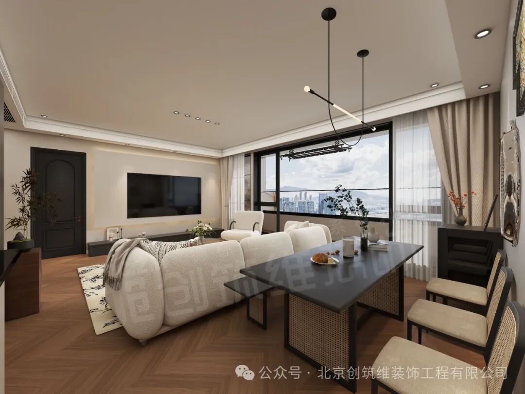 御东君临|145㎡4室2厅3卫1厨轻法式风格装修案例-20