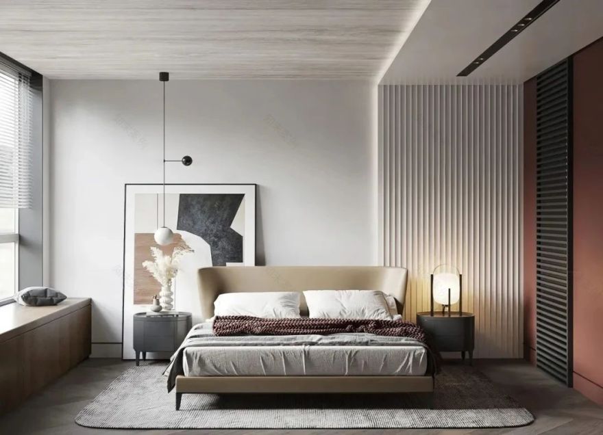 私人空间的艺术品——100 款卧室背景墙设计鉴赏-58