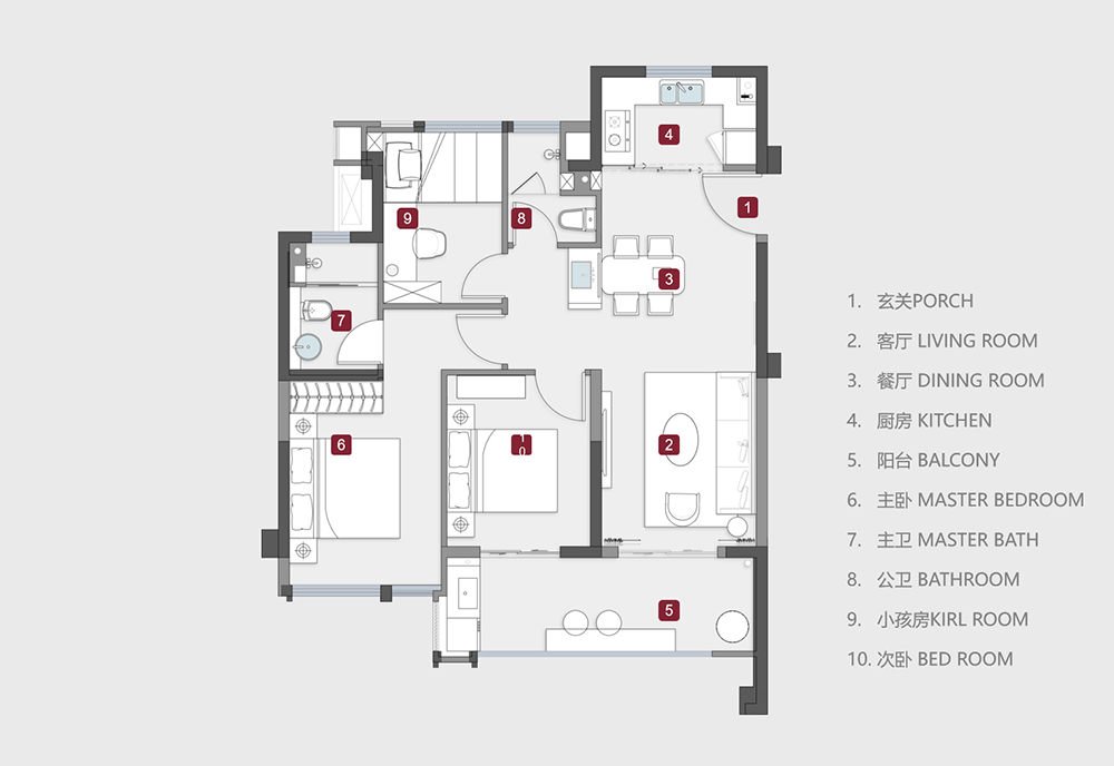 建总誉璟轩样板房丨中国福州丨深圳市曼格空间艺术设计有限公司-60