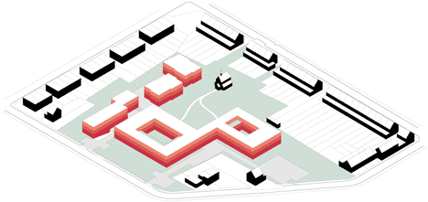 Areal Architecten's Mayerhof retirement home wraps two courtyards-35