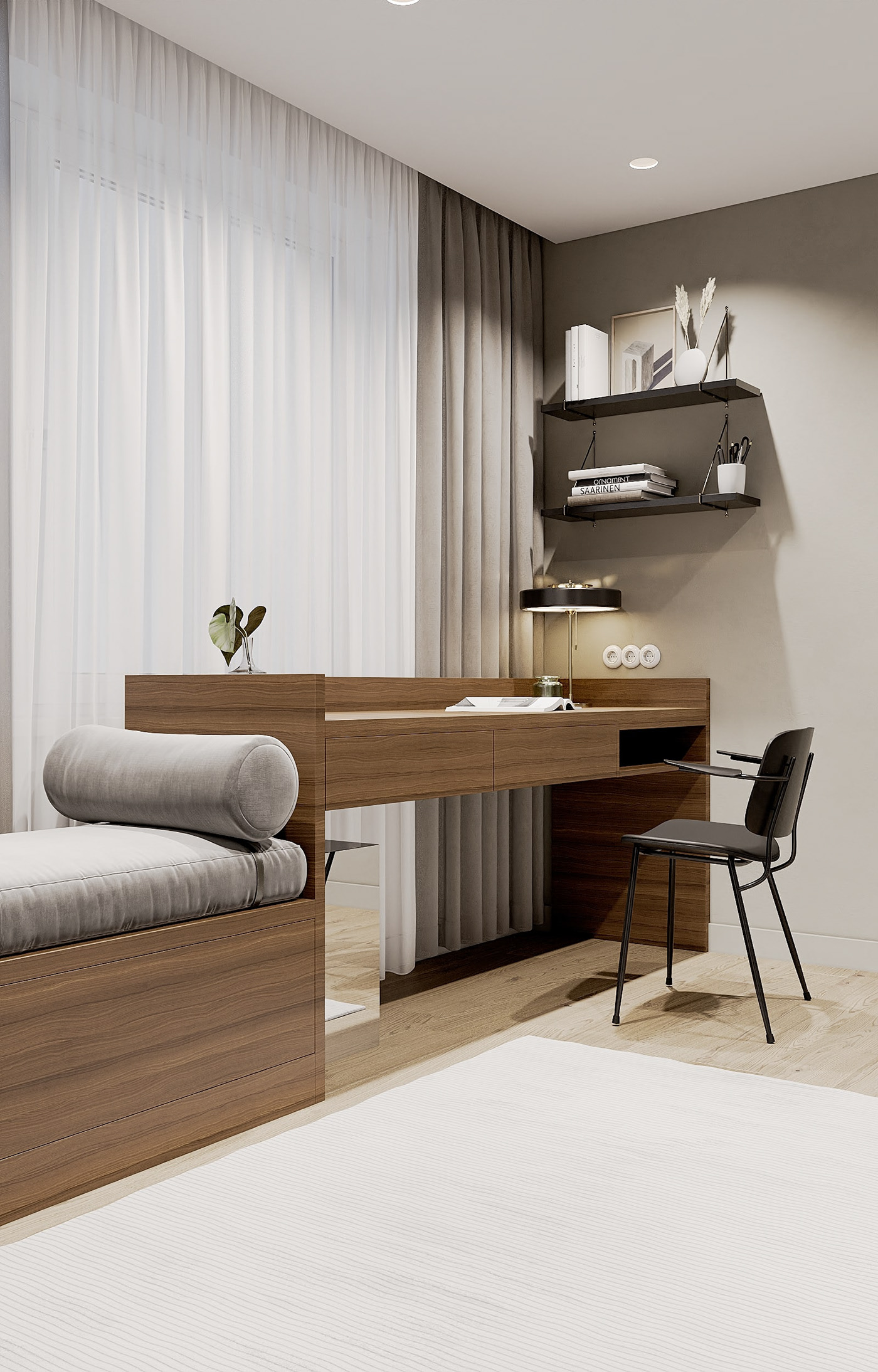 30.96㎡ 白色系小空间设计-9