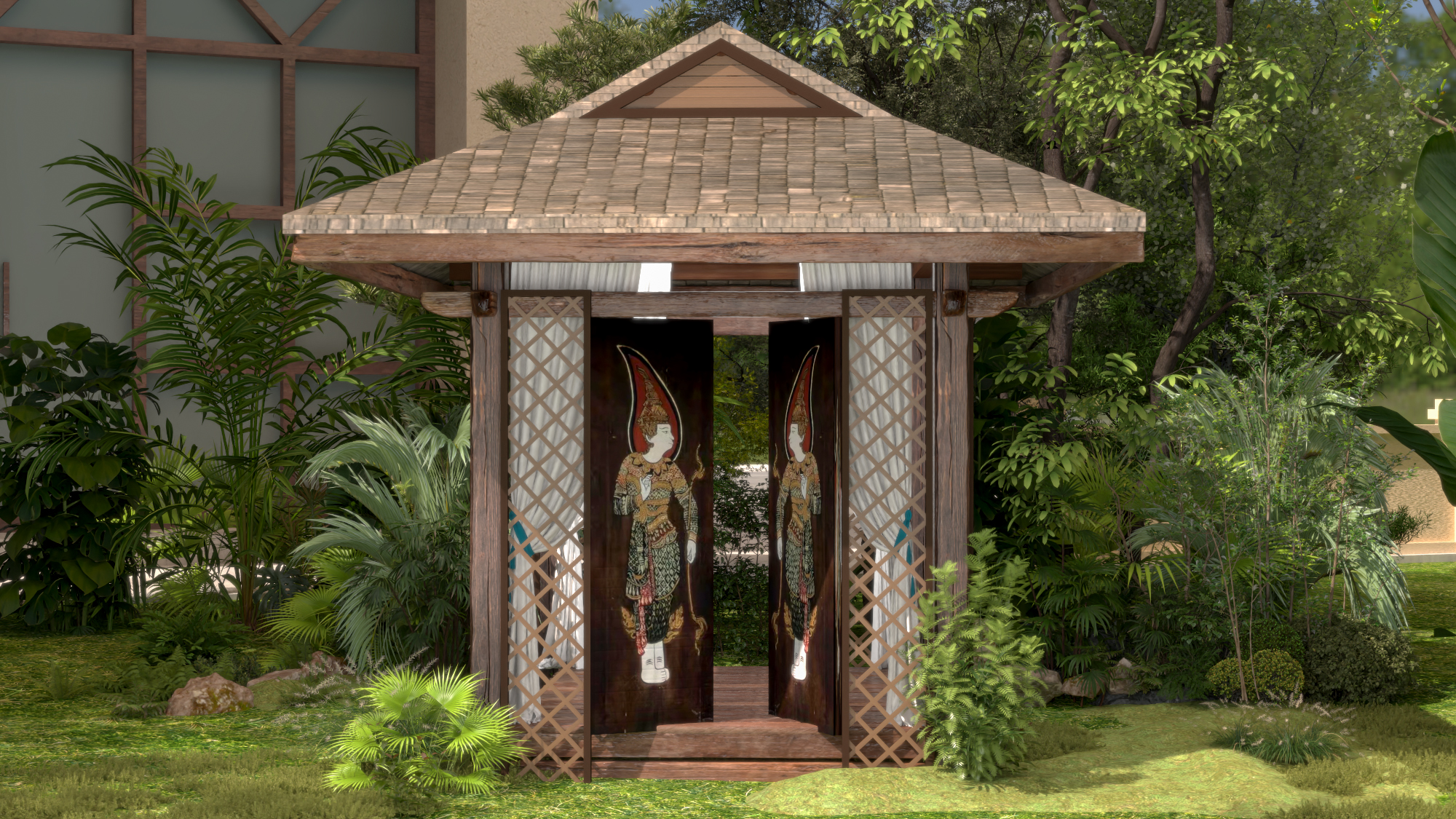 云南民族风格装饰陈展（亭子）设计 · 2024年方案汇总丨中国昆明丨郭大叔和星星崽-18