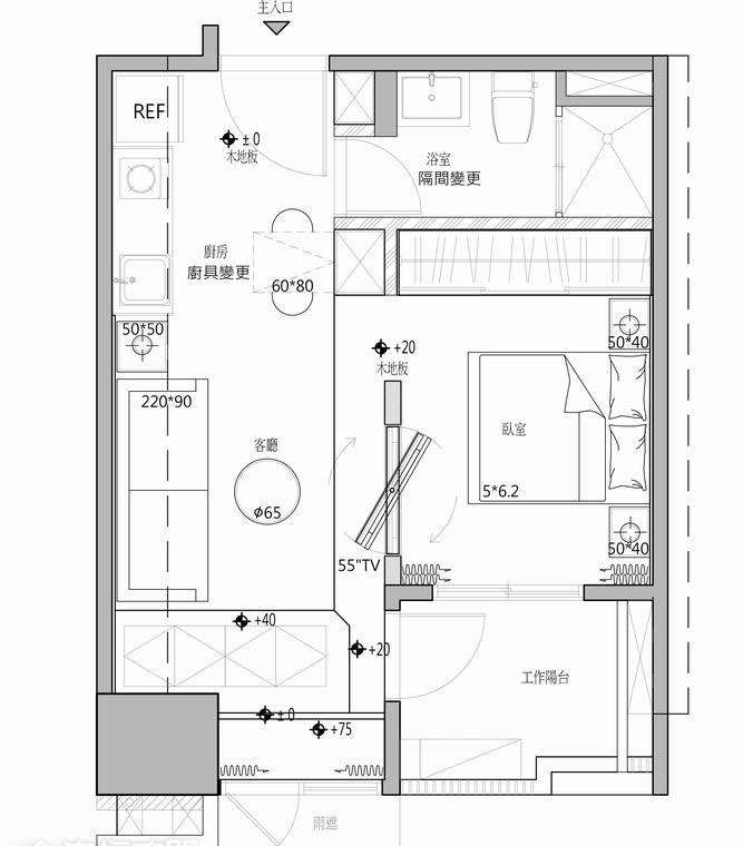 得比空间设计--11坪时尚简约住宅-20