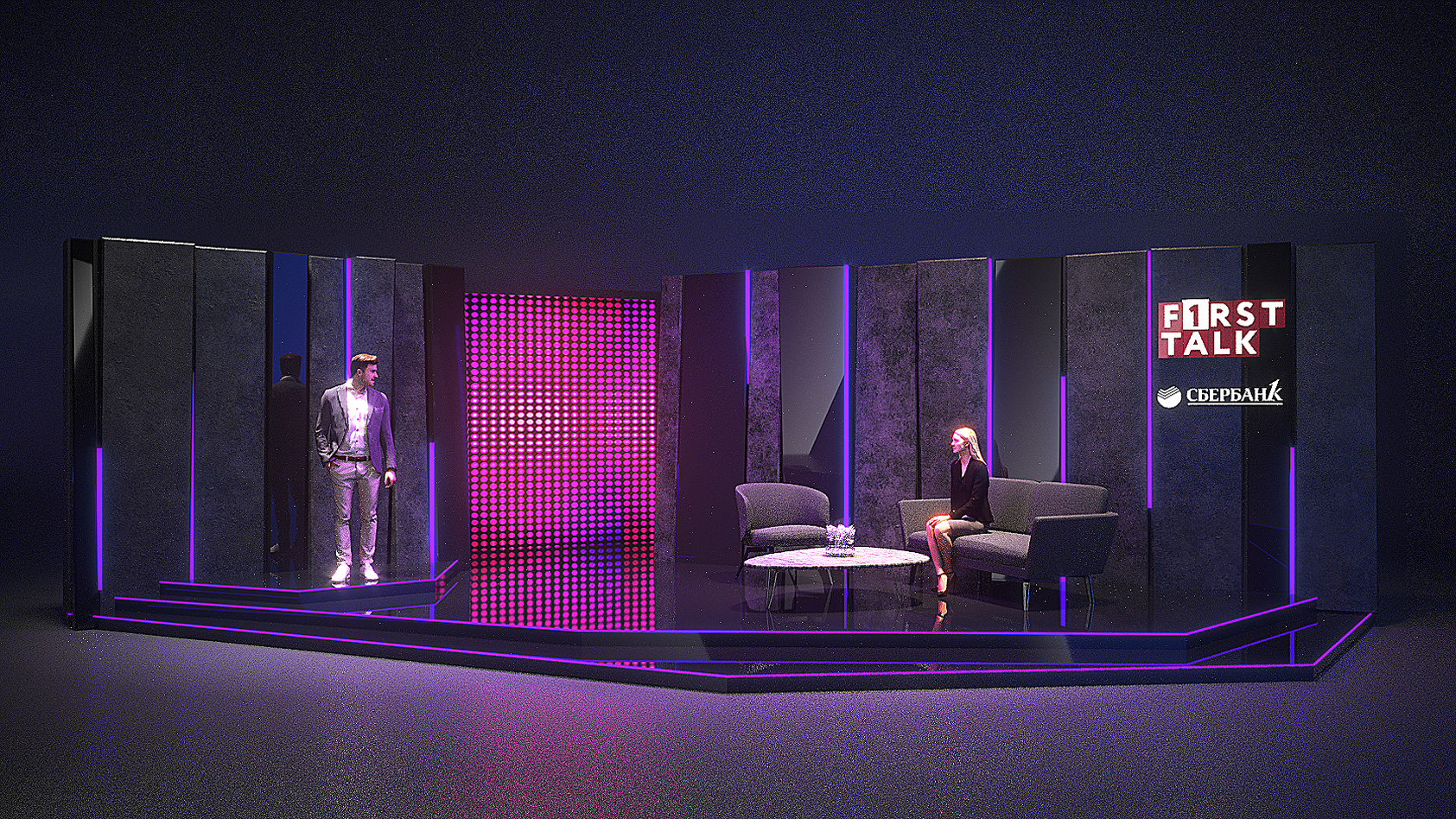 First Talk TV 工作室设计丨俄罗斯莫斯科丨Sberbank-10