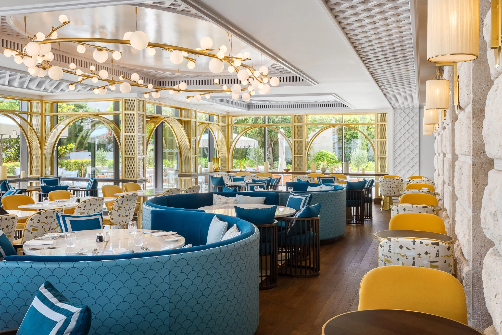 希尔顿帝国杜布罗夫尼克冬园餐厅丨克罗地亚丨GODDARD LITTLEFAIR-21