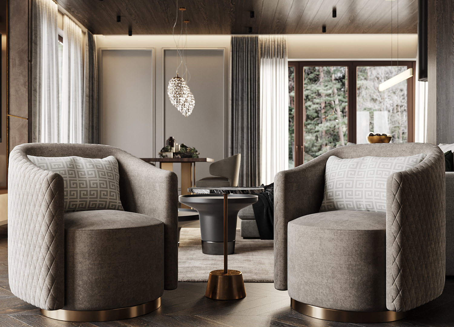 living room in house-0