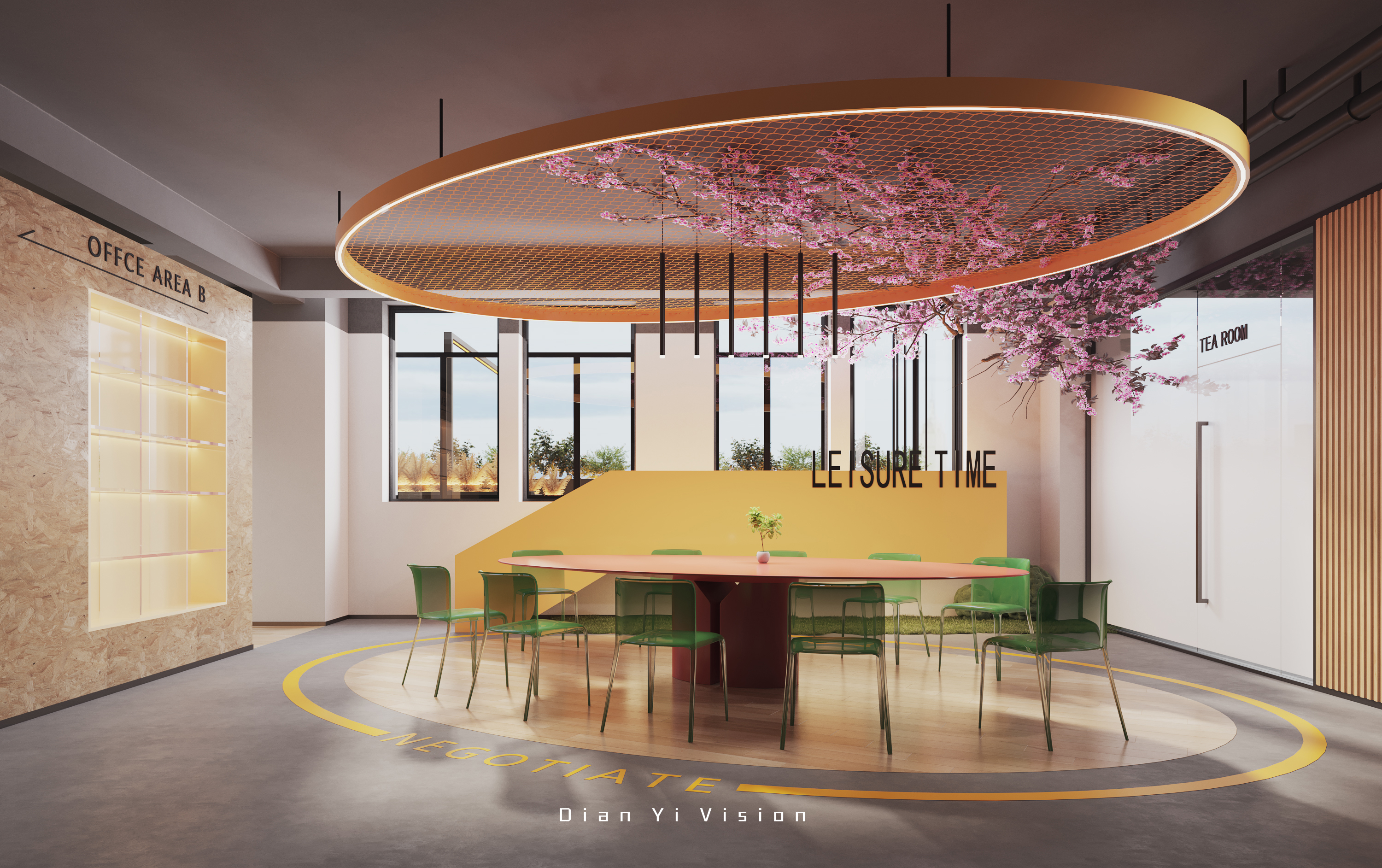 办公空间效果表现-15