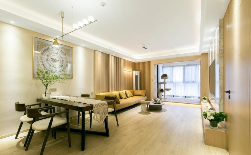 南宁大盛设计 · 暖调极简,打造温馨私藏空间-4