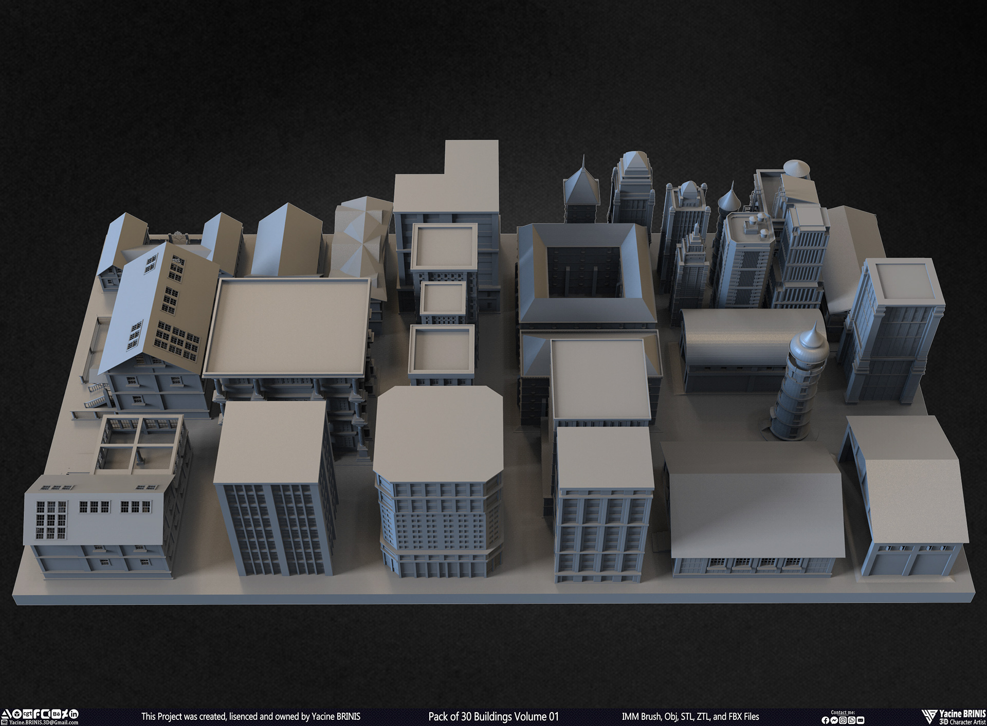 30 座建筑模型包丨Yacine BRINIS-34