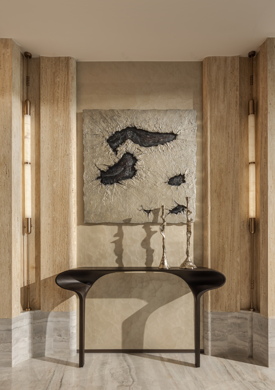 奥迅X新作|流动艺术馆一826㎡顶层复式豪宅设计-33