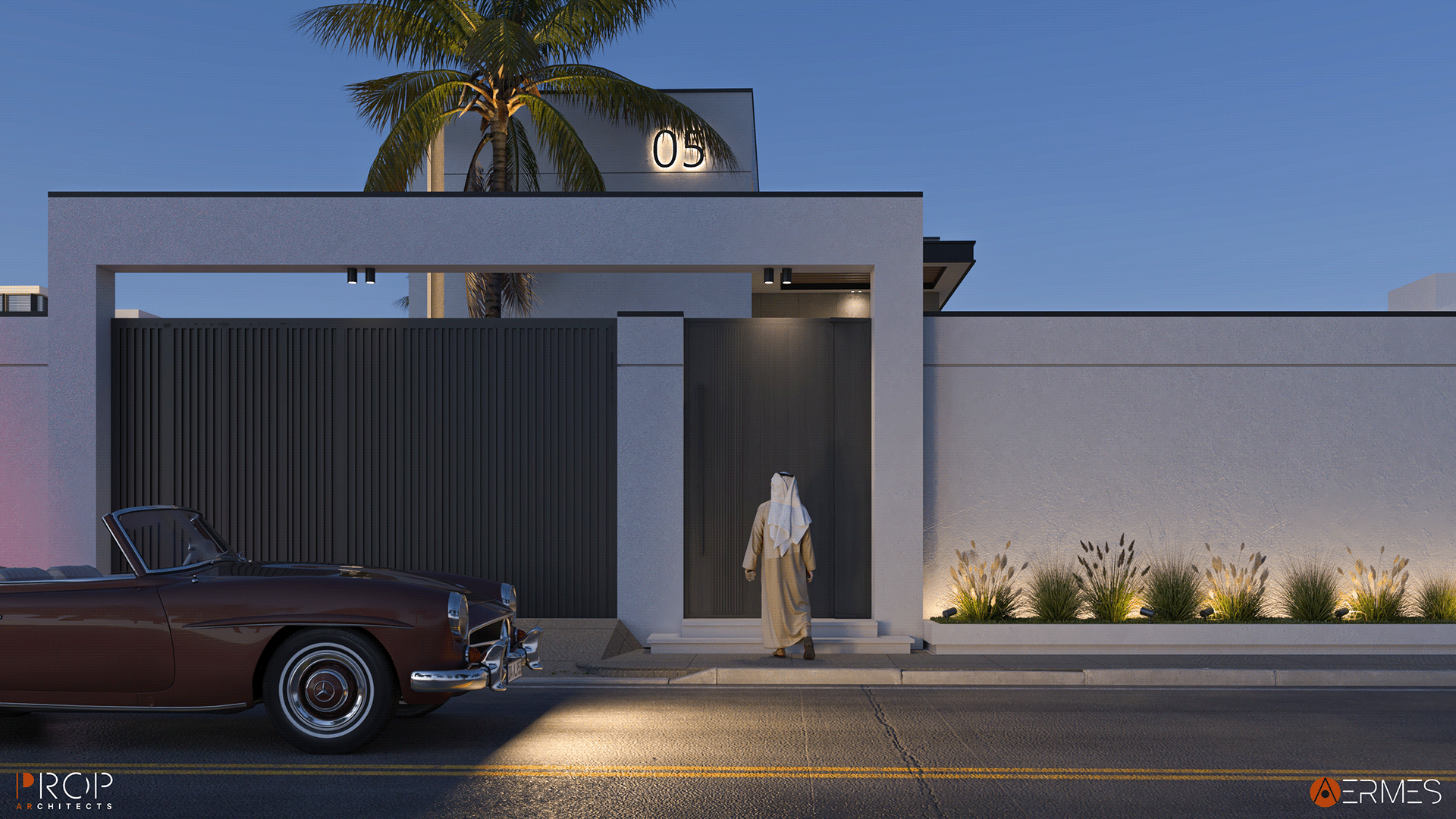 EXTERIOR VILLA（别墅外部设计项目）丨沙特阿拉伯丨PROP & AERMES ARCHITECTS-14