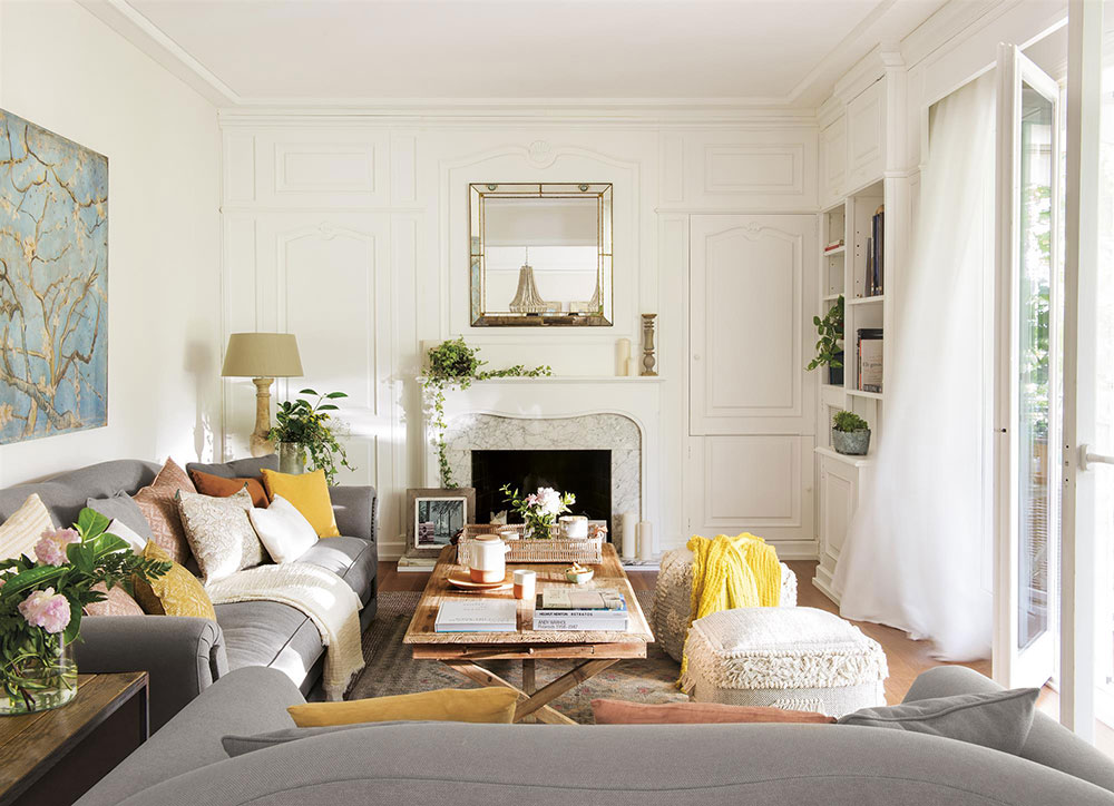 巴塞罗那阳光西班牙家居，橙色调与龙虾壁纸的巧妙运用-2