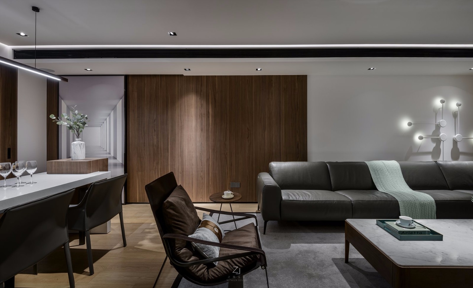 安然——150㎡大气简约住宅  之间设计-20