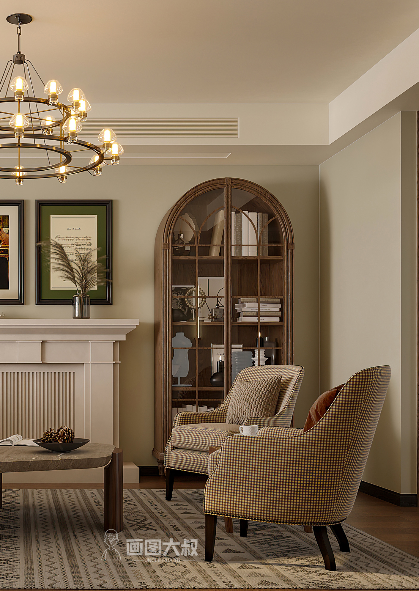 复古风效果图表现-14