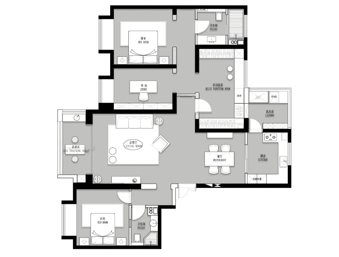 万达天樾丨中国西安丨意合空间设计-11