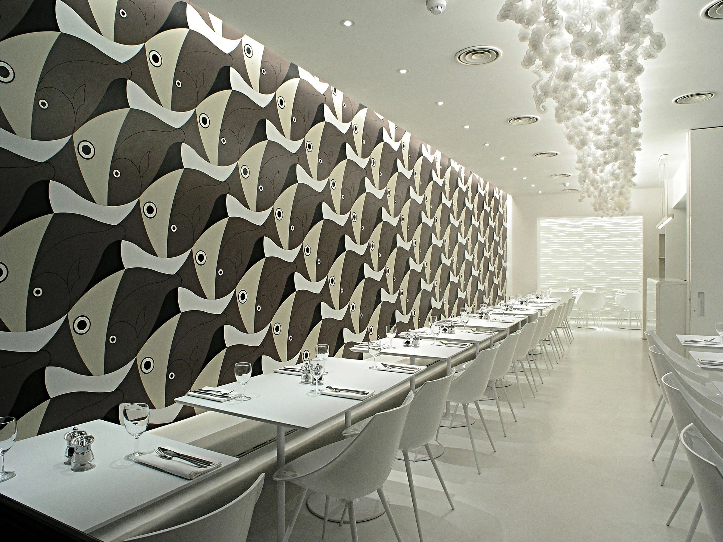 伦敦海味餐厅“OLIVOMARE”的海洋元素创意设计-23