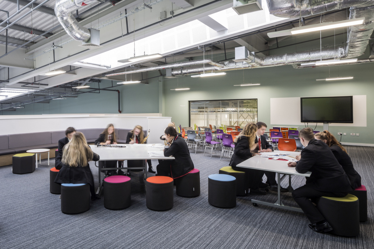 苏格兰 West Calder 中学现代教学楼-13