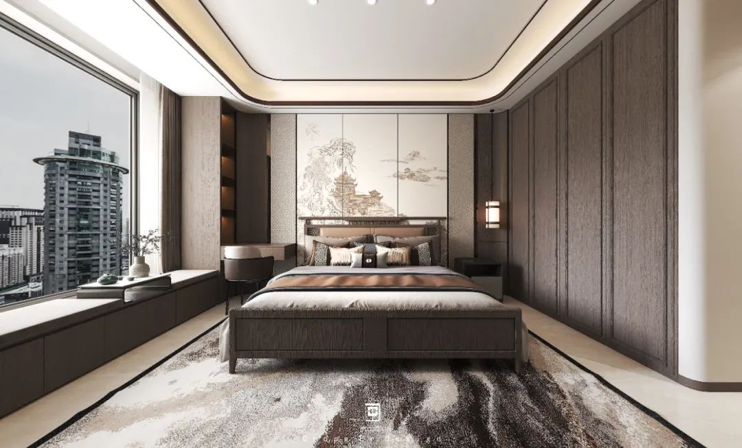 绿谷·云山墅 · 新中式风格的诗意家居设计丨中国泰安丨虫二设计-21